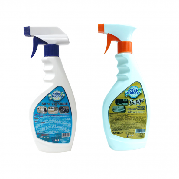 Deep Cleaner Kir Ve Yağ Sökücü 500ml + Banyo Temizleyici 500 ml