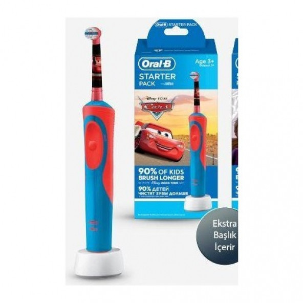 Oral-B Starter Pack Disney Çocuk Şarjlı Diş Fırçası 1 Yedek Başlıklı - 3