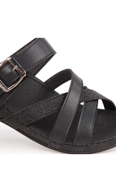 Muya Gizeh Anatomik Taban Kadın Terlik Siyah 36-40 - Resim 4