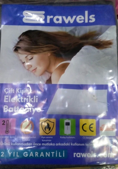 Rawels CE Kalite Belgeli Çift Kişilik Elektrikli Battaniye 120x160 - Pembe - 3