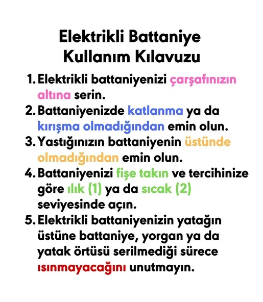 Rawels CE Kalite Belgeli Çift Kişilik Elektrikli Battaniye 120x160 - Pembe - 4