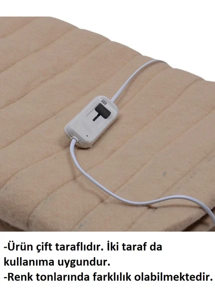 Rawels CE Kalite Belgeli Çift Kişilik Elektrikli Battaniye 120x160 - Bej - 2