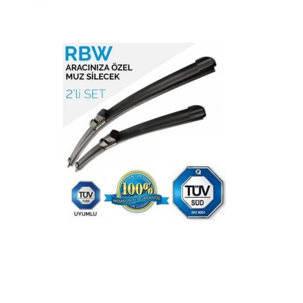 RBW Renault Megane 2 Hatchback (2006-2008) Aracınıza Özel Muz Tip Silecek Takımı - 4
