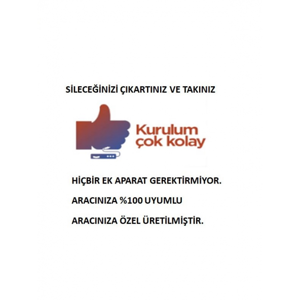 RBW Renault Megane 2 Hatchback (2006-2008) Aracınıza Özel Muz Tip Silecek Takımı - 5
