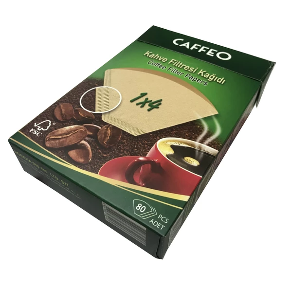 Caffeo Kahve Filtre Kağıdı 1x4 80 li