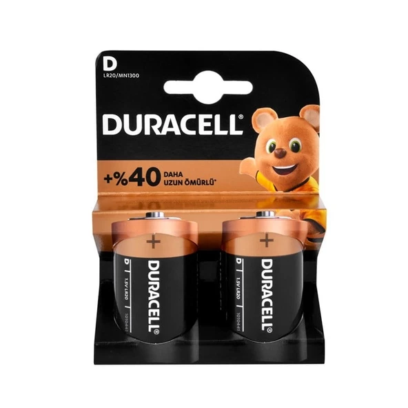 Duracell D size 2li Paket