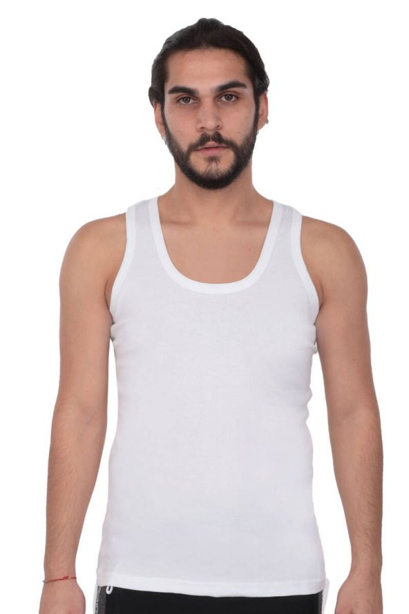 Tutku Erkek Ribana Atlet 102 3lü Paket | Beyaz