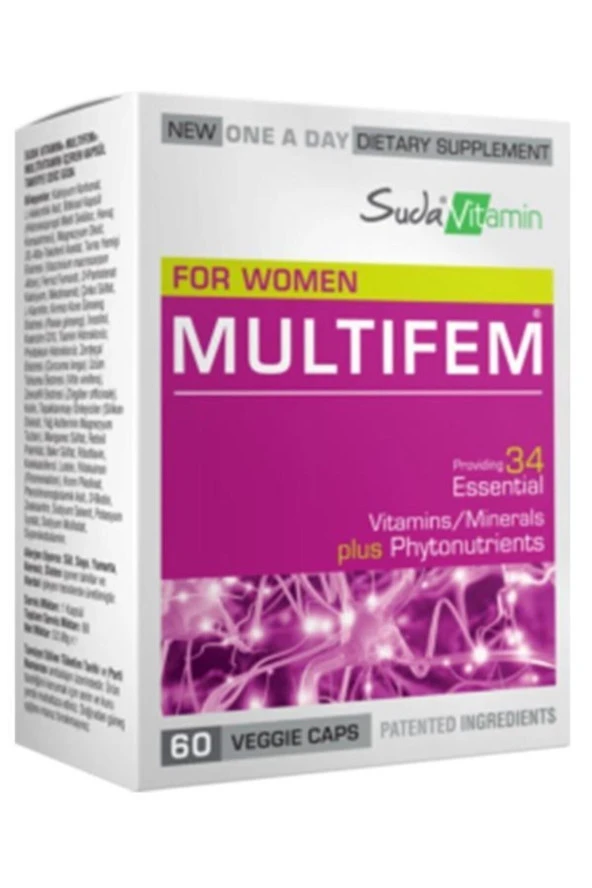 Suda Vitamin Multifem Multivitamin 60 Kapsül