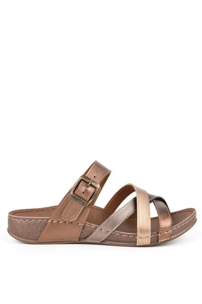 Muya Gizeh Anatomik Taban Kadın Terlik Bronz 36-40 - Resim 2