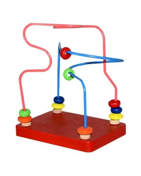 Playwood Mini Boncuklu Ahşap Koordinasyon Oyunu ONY372 - 2