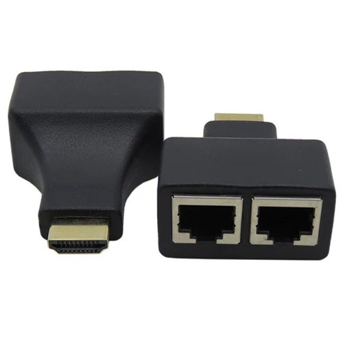 HDMI extender çevirici cat 5e/6 ethernet kablo ile 30m hdmı 1080p