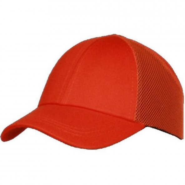 İş Güvenliği Koruyucu Darbe Emici Top Kep Şapka Baret Kırmızı