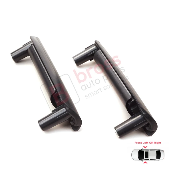 VW Transporter T5 Makyajsız Kasa 2003-2009 İçin Ön İç Kapı Kolu Tutamağı Seti Siyah 7H0867179F 80F - Resim 3