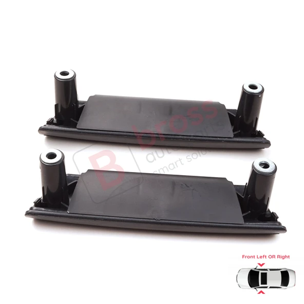 VW Transporter T5 Makyajsız Kasa 2003-2009 İçin Ön İç Kapı Kolu Tutamağı Seti Siyah 7H0867179F 80F - Resim 5