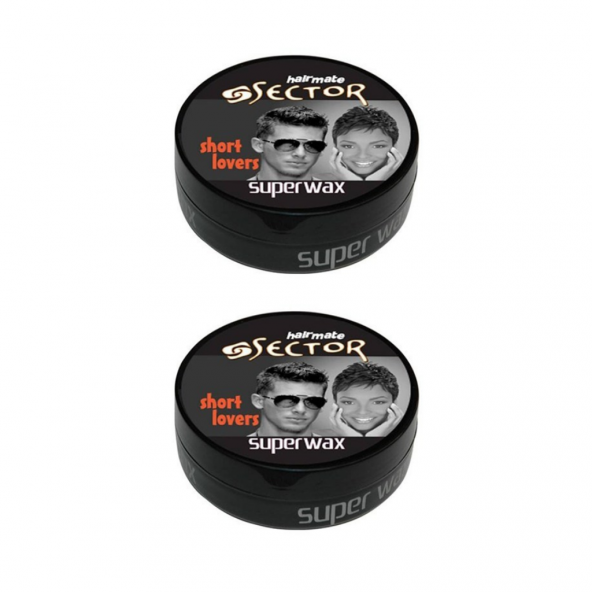 Sector Hairmate Superwax Islak Görünüm Siyah Wax 150 Ml 2 Adet - 2