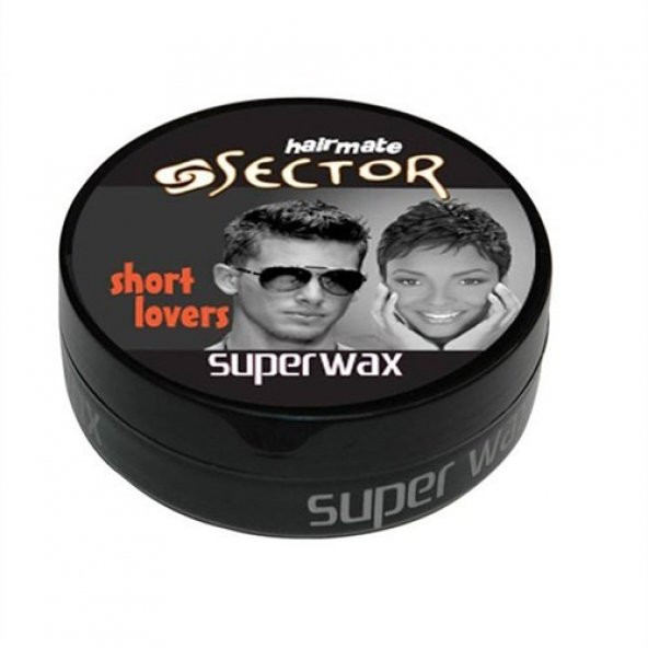 Sector Hairmate Superwax Islak Görünüm Siyah Wax 150 Ml