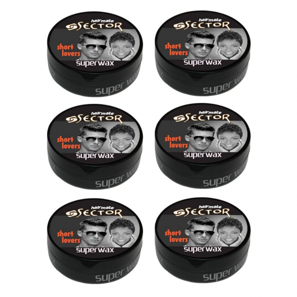 Sector Hairmate Superwax Islak Görünüm Siyah Wax 150 Ml 6 Adet - 2
