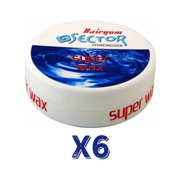 Sector Hairmate Superwax Ultra Sert Mavi Wax 150 Ml 6 Adet ürün görseli