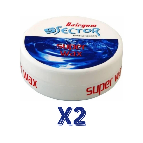 Sector Hairmate Superwax Ultra Sert Mavi Wax 150 Ml 2 Adet