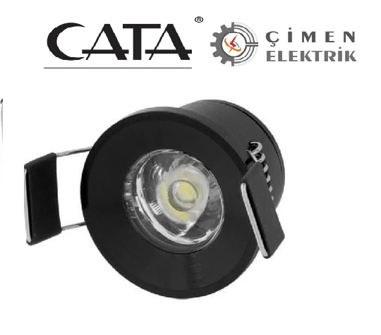 CATA CT 5270 1,5W Yıldız Spot Power Ledli Siyah Kasa 6400K Beyaz Işık