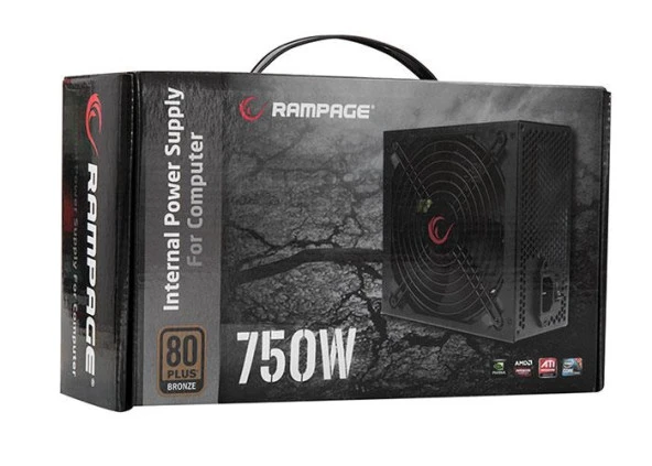 Rampage Rmp-750-80Pb 750W 14Cm Siyah Fan 80 Plus Bronze Aktif Pfc Power Supply