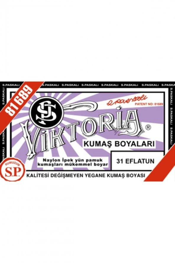 31 Eflatun Renk Kumaş Boyası Viktoria