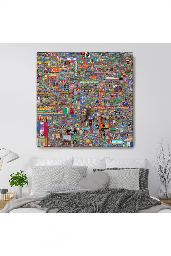 Reddit R/place Kanvas Tablo, Elraenn Twitch Kanvas Tablo, Reddit Savunma Hattı Kanvas Tablo