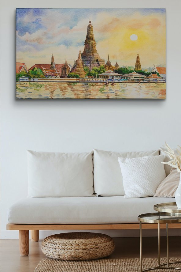 Wat Arun Tapınağı Tayland Bangkok Dekoratif Kanvas Tablo