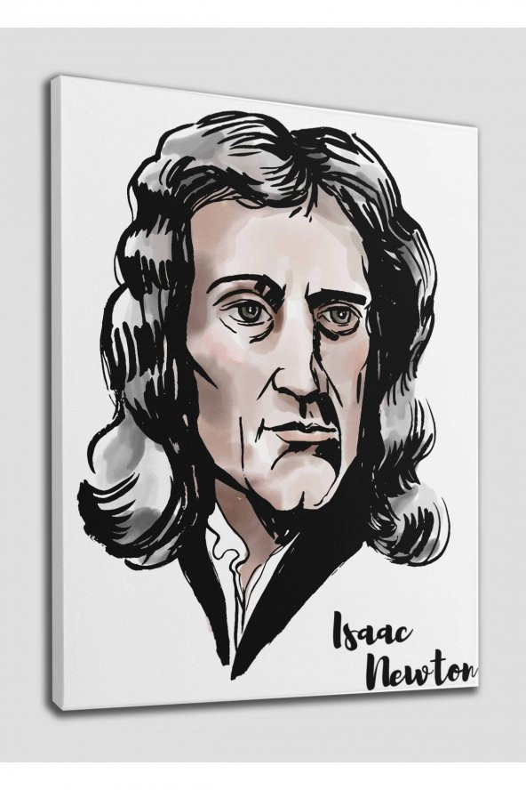 Isaac Newton Dekoratif Kanvas Tablo 1227
