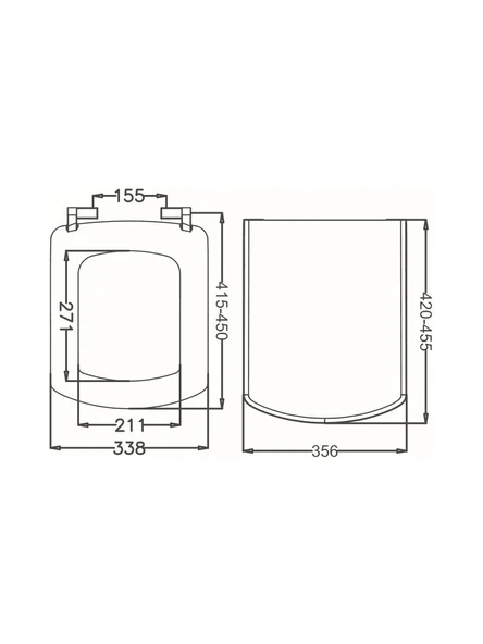 Basics Roca Basics Uyumlu Yavaş Kapanır Klozet Kapağı Kırılmaz Plastik - 3