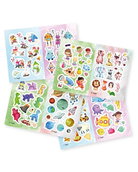 Tükenmeyen Sticker Kitabım Yükselen Zeka - Resim 2