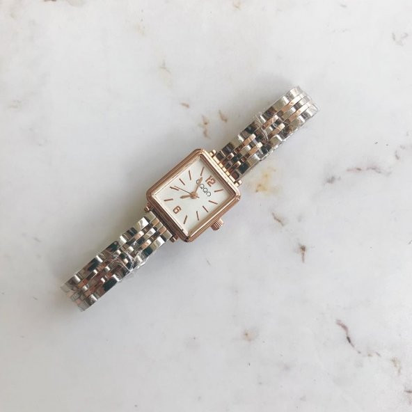 Maiar Kare Kasa Rose/Gümüş Kordon Kadın Kol Saati - Resim 3