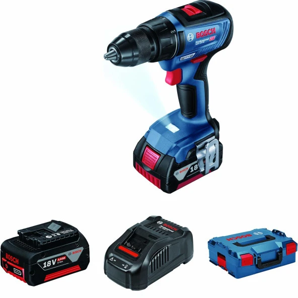 BOSCH GSR 18 V-50 Kömürsüz Motorlu Şarjlı Matkap 18 Volt 5.0 Ah (06019H5001)