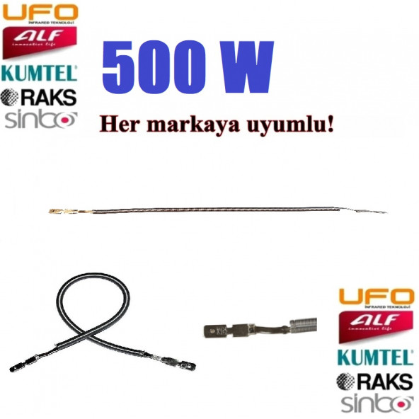 500w Quartz Soba Rezistansı Tüm Markalara Uyumlu Soba Teli