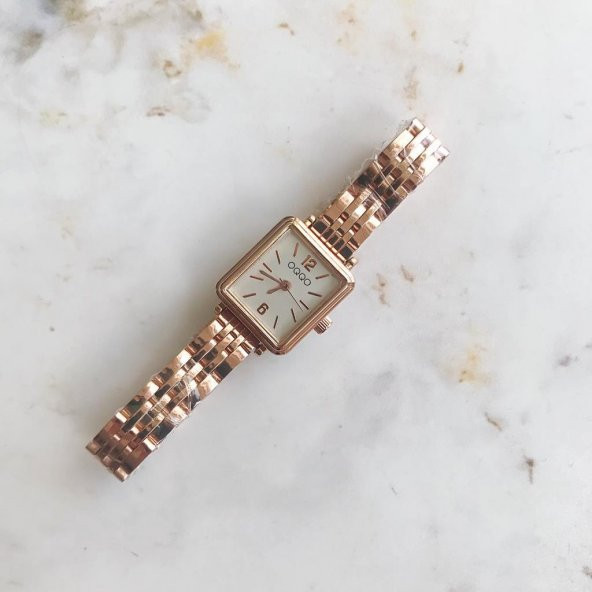 Maiar Kare Kasa Rose Kordon Kadın Kol Saati - Resim 3