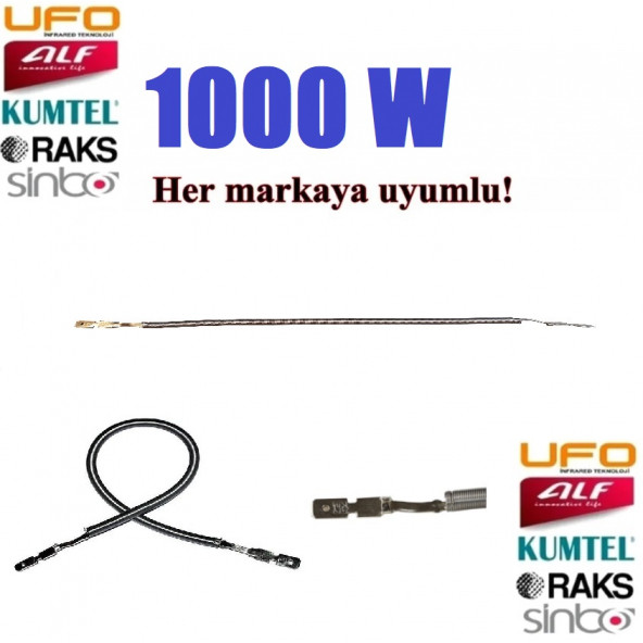 1000w Quartz Soba Rezistansı Tüm Markalara Uyumlu Soba Teli