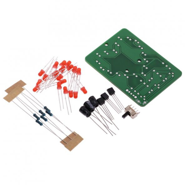 Yanıp Sönen Kalpli Işık Hobi Devresi - Demonte(Montesiz) - Resim 5