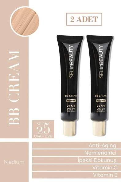 Selin Beauty BB Cream Medium 2 li Set