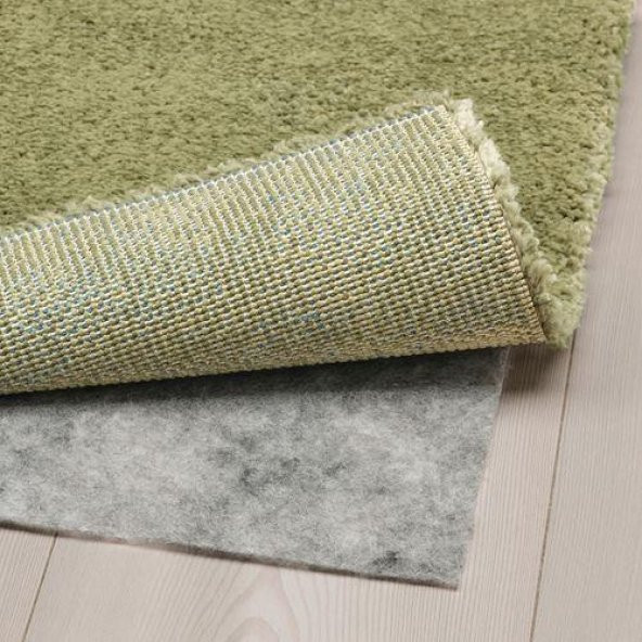 Kalın Tüylü Halı Açık Yeşil Renk MeridyenDukkan 170x240 cm IKEA Modern-Parlak-Dayanıklı - 2