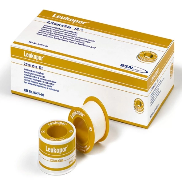 Leukopor Flaster 5 cmx5 m Yara Bandı