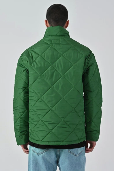 REGULAR FİT ÇIT ÇIT KAPAMALI DİK YAKA ASTARSIZ BAHARLIK KAPİTONE MONT - 10