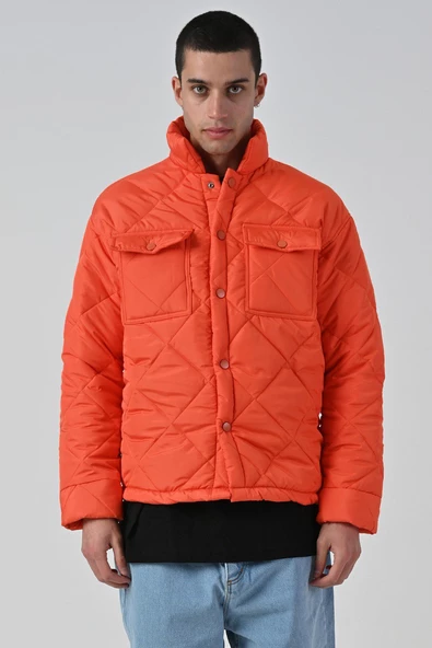 REGULAR FİT ÇIT ÇIT KAPAMALI DİK YAKA ASTARSIZ BAHARLIK KAPİTONE MONT