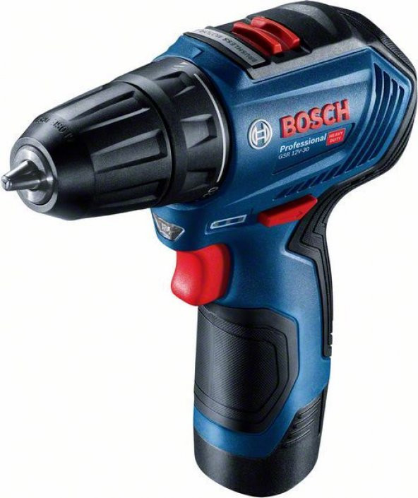 BOSCH GSR 12V-30 Şarjlı Matkap 12 Volt 2.0 Ah (Plastik Çantalı) - 2