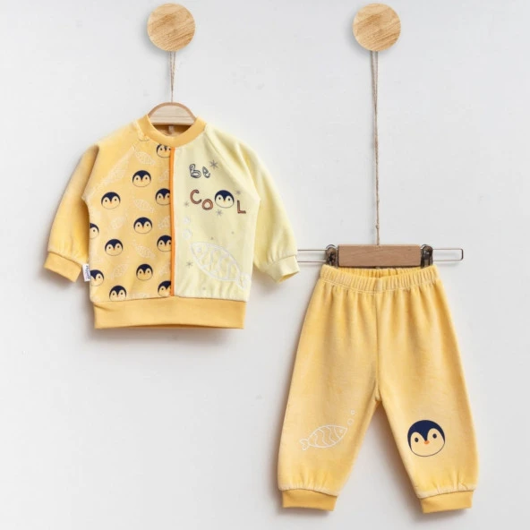 Hoppala Baby Cool Baskılı 2'li Bebek Takımı 1110R