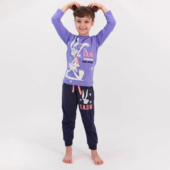Looney Tunes Kız Çocuk Pijama Takımı L1406-3