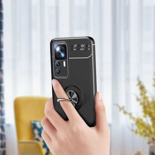 Xiaomi Mi 12T Kılıf Zore Ravel Yüzüklü Silikon Kılıf - 5