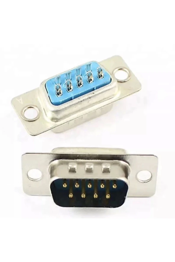 9 Pin Erkek D-Sub Konnektör DB9 Lehim Tipi RS232 Seri PC ürün görseli