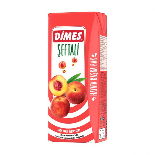 Dimes Meyve Suyu 200ML Şeftali x 27 Adet