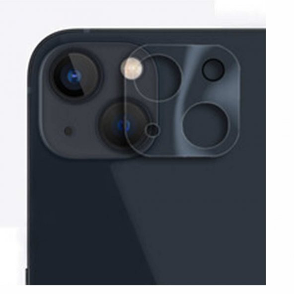 Apple iPhone 14 Şeffaf Çerçeveli Kamera Lens Koruyucu