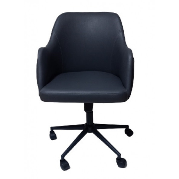 Bilgisayar ve Çalışma Koltuğu Suni Deri Krom Yıldız Ayaklı - 7